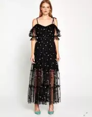 BNWT ALICE MCCALL BLACK MOON LOVER MIDI DRESS - SIZE 8 AU/4 US (RRP $550)