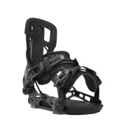 Nidecker Flow NX2 Fusion Men's Rear Entry Snowboard Bindings, Carbon Black, X-La