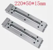 2x CNC Wire EDM Fixture Board Stainless Jig Tool For Clamp And Level 220x50x15mm
