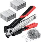 2500 Pcs C Clips Hog Ring Pliers Kit,Hog Ring Nail, Fencing Plier Staple Gun