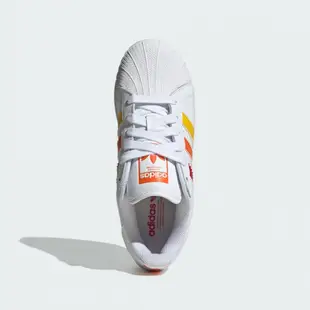 adidas 休閒鞋 女鞋 運動鞋 三葉草 貝殼鞋 SUPERSTAR XLG W 白紅 IF9122