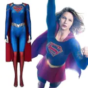 Superhero Womens Supergirl Kara Zor E Girl Of Steel Cosplay Costume Kara Kent Bodysuit Jumpsuit Halloween Cosplay For Aldult M