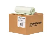 Eco Safe 35 gal Zero Waste Standard Liner Compostable Bag Transparent | 135/Case