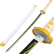 damdos Halloween Prop Cosplay Weapon,Demon Sword, PU Foam 31.5inch Tomioka Giyuu Kamado Tanjirou Cosplay Swords Xmas Birthday Gifts