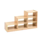 Jooyes Kids Ladder Storage Cabinet With 6 Bins - H60.5cm