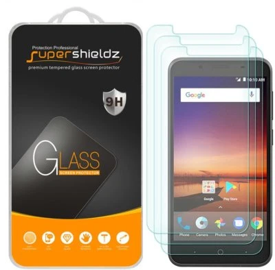 3X Supershieldz for ZTE Tempo Go Tempered Glass Screen Protector Saver