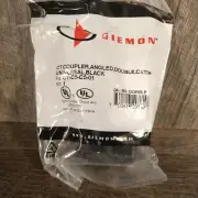 Siemon CT Coupler Angled Double- Cat5e Universal CT-C5-C5-01, Black