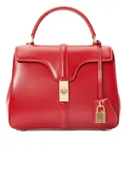 Celine Small 16 Bag in Red Satinated Calfskin