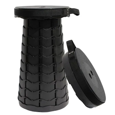 Upgraded Nylon Collapsible Stool with 500lbs Max Weight Portable Retractable ...