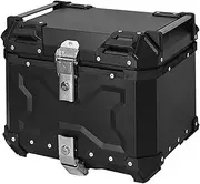 45L General Motorcycle Aluminum Alloy Trunk Motorcycle Waterproof Tail Helmet Box Top Case Luggage Storage(Style1)