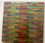 GLASS MOSAIC TILE IRIDESCENT GLASS TRIVET 8” by 8”
