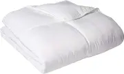 LUCID Down Alternative Comforter - Hypoallergenic - All Season - 400 GSM - Ultra Soft and Cozy - 8 Duvet Loops - Box Stitched - 3 Year U.S. Warranty - Machine Washable Comforter,King,White