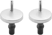 Universal Toilet Seat Fittings, 2Pcs Quick Release Top Hinges Fittings Stainless Steel Toilet Seat Replacement Kit with Expansion Screws and Bolts, 55mm/2.16in Diameter (Enhanced)