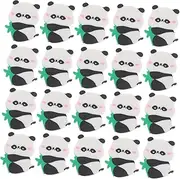 KALLORY 50pcs Cute Panda Erasers Mini Cartoon Animal Erasers for Supplies for Drawing Sketching Office Use Educational Rewards and Game Prizes