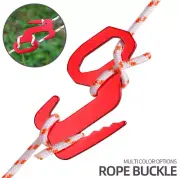 5xOutdoor Camping Tent Rope Buckles Hook Puller Tightener 9 Shape Rope Carabiner