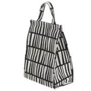 Lunch Box for Women/Men, Insulated Lunch Bag, 13.4x5.7x9.8 Inch White Black