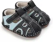 Closed-Toe Toddler Sandals,Anti-Slip Sole Soft Breathable Baby Crib Shoes | Closed-Toe Casual Sandals for Formal Occasions, Parties, Casual, Photography, Outdoor Activities. Dobooo
