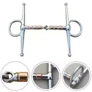 Stainless Steel Horse Bit Full Cheek Snaffle Bit Copper Mouth Horse Tack