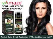 eAmaze Noni Hair Color Shampoo - 200ml (Natural Black) Professional Hair Color
