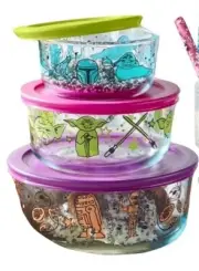 Pyrex Storage Star Wars 6-pc Set NEW IN THE BOX SEALED (s)