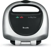 Breville Jaffle Maker Sandwich Press Non-Stick Toastie Grill Toaster Large Plate
