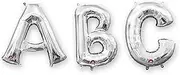 Anagram SuperShape Letter F L34 Foil Balloon, 86 cm Length, Silver