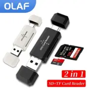 SD/TF Card Reader USB 2.0 Type C Card Reader Compatible with Phone PC Laptop