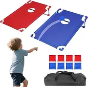 Cornhole Game Set - Cornhole Board Set | Cornhole Game Set | Cornhole Set | Portable Toy for Patio Garden Kids Camping Adults Travel Park Lawn | Pre-mium Toss Game for Kids and Adults Camping