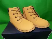 Nautica Boys Plot Casual Lace Up Ankle Boot Shoes Color wheat Sz 10 toddler New