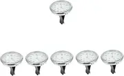 Mobestech 6 Sets Car Luminous Clock Chain for Pocket Watch Car Vent Clocks Watch Pocket Clock Night Light Clock Dash Analog Clock Tiny Car Clocks Small Car Clock Auto Clock White Glass