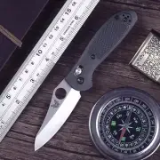 Stainless Steel 440c Finger Hole One Hand Ope Axis Lock Pocket Folding Knife