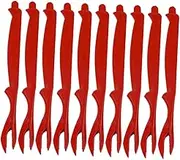MAGICLULU 10pcs Crab Forks Lobster Seafood Forks Peeling Tool Easy to Break Plastic