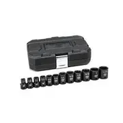 GearWrench 12 Piece 1/2” Drive 6 Point Standard Impact Imperial Socket Set - 84931N