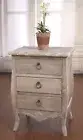Bedside Chest French Provincial Night Stand Table Grey Wash