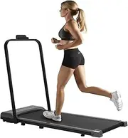 Home Folding Treadmill, Electric Treadmill, 2.5Hp Walking Mat, Armrest-Free with Remote Control and Led Display, Maximum Weight 240 Pounds, for Home/Office Fitness Workouts