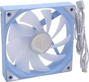 120mm Fan CPU Cooler, PWM ARGB Light Sync CPU Fan Case Fan 9 Blades Low Noise 1800RPM Hydraulic Bearing PC Cooling Fan CPU Cooler Compact CPU Cooler
