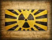 Radioactive Symbol License Plate Grunge Texture Nuclear Power Universal Sign