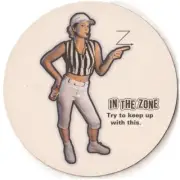 Coors Light In The Zone Beer Coaster Football Theme