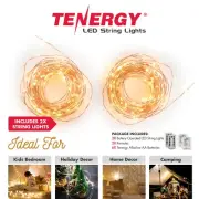 Tenergy 2 Pack Battery Operated LED String Lights