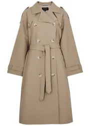 Meotine Bobby Cotton Trench Coat - Beige - S/M (UK10-12 / M) S/M (UK10-12 / M)