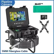 Pipe Inspection Camera 10.1" LCD HD Drain Sewer Endoscope Camera Pipe System