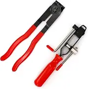 UTSAUTO CV Boot Clamp Pliers CV Joint Ear Clamp Banding Tool Set for Vehicles ATV UTV Boot Clamps