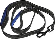 CORHAD Adjustable Dog Lead Double Security Leash Soft Handle Strong Pet Rope Easy Pull Dog Leash