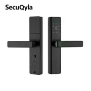 SecuQyla Fingerprint Door Lock (Password+Card+Fingerprint+Key)+TT/Tuya App