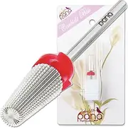 PANA Nail Carbide 5 in 1 Bit - Two Way Rotate use for Both Left and Right Handed - Fast remove Acrylic or Hard Gel - 3/32" Shank - Manicure, Nail Art, Drill Machine (Fine - F, Silver)