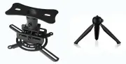 RCA Universal Table and Ceiling Projector Mount Bundle, Black, (RPJM030)