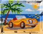 DIY Printed Tapestry kit "Car", Needlepoint Kit