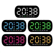 LED Display Alarm Clock with Temperature and Date Tabletop Digital Clock