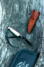 Citadel Fixed Blade DNH7 'Mushroom' Knife, Bone Scales, Sheath + Case... Superb!