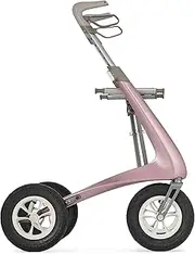 byACRE Carbon Overland | All Terrain Carbon rollator | Big Pneumatic Wheels | Lightweight at only 6,7 kg | Foldable and with seat